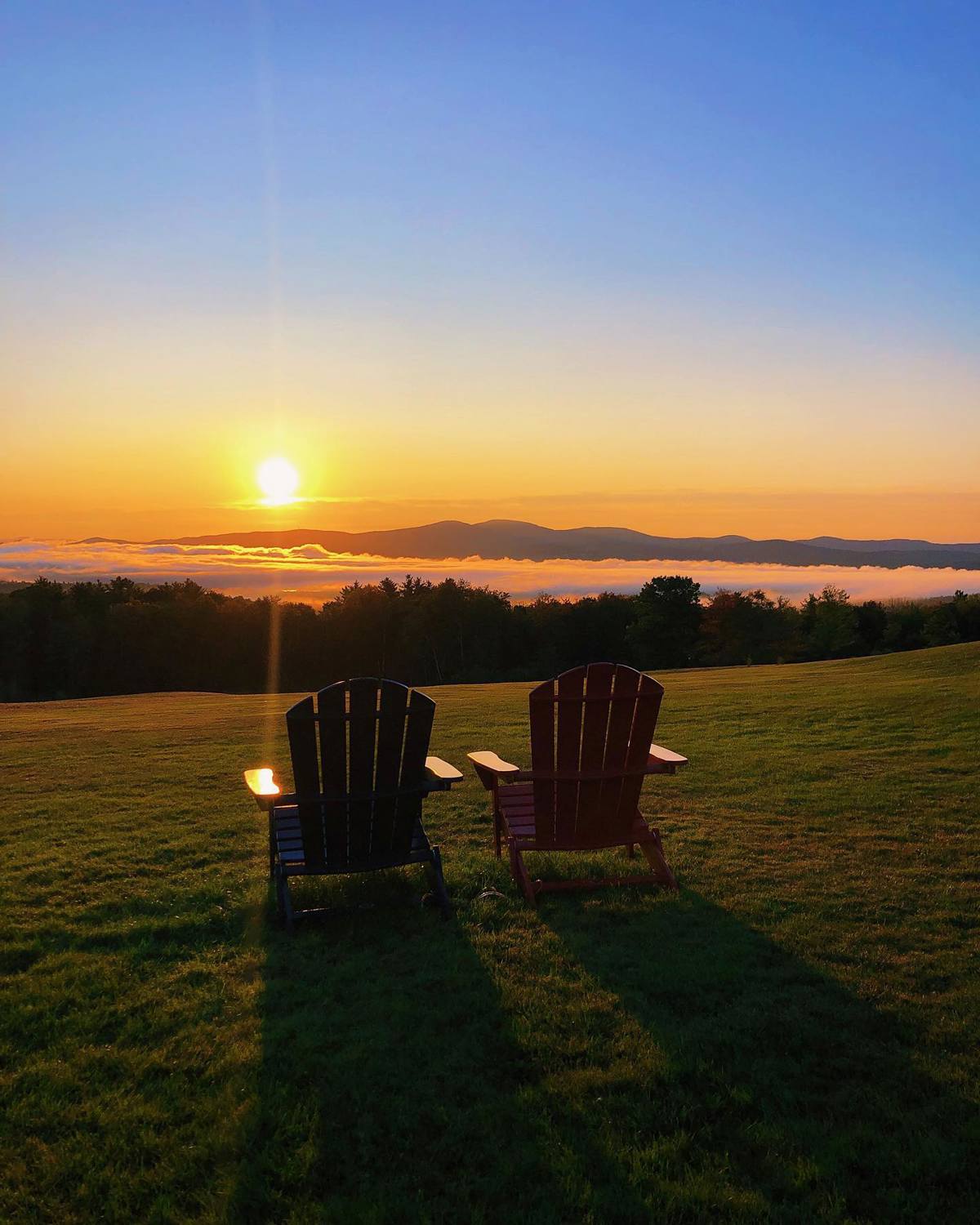 Sunset view from Steele Hill Resort