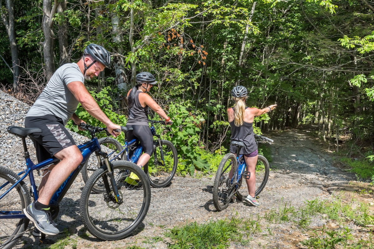 Electric bike riding