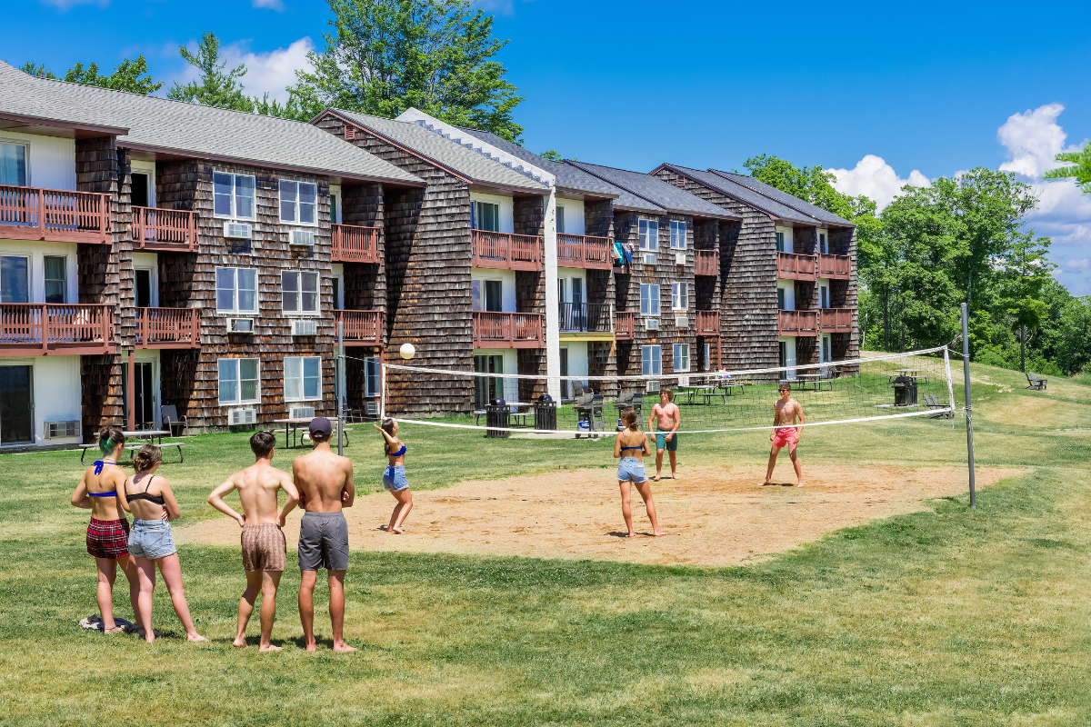 Volleyball at the resort