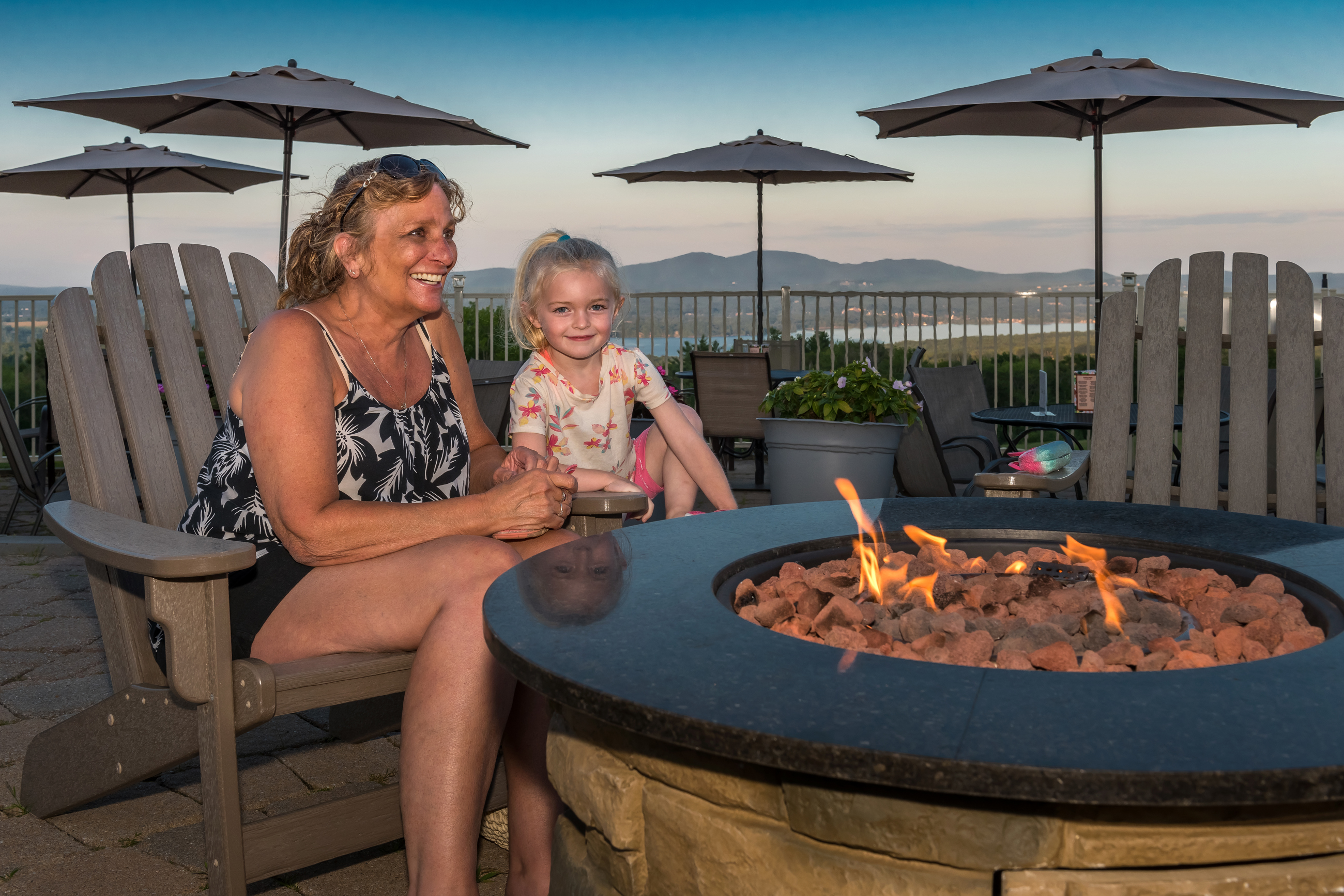 Steele Hill Resort grounds and mountain views